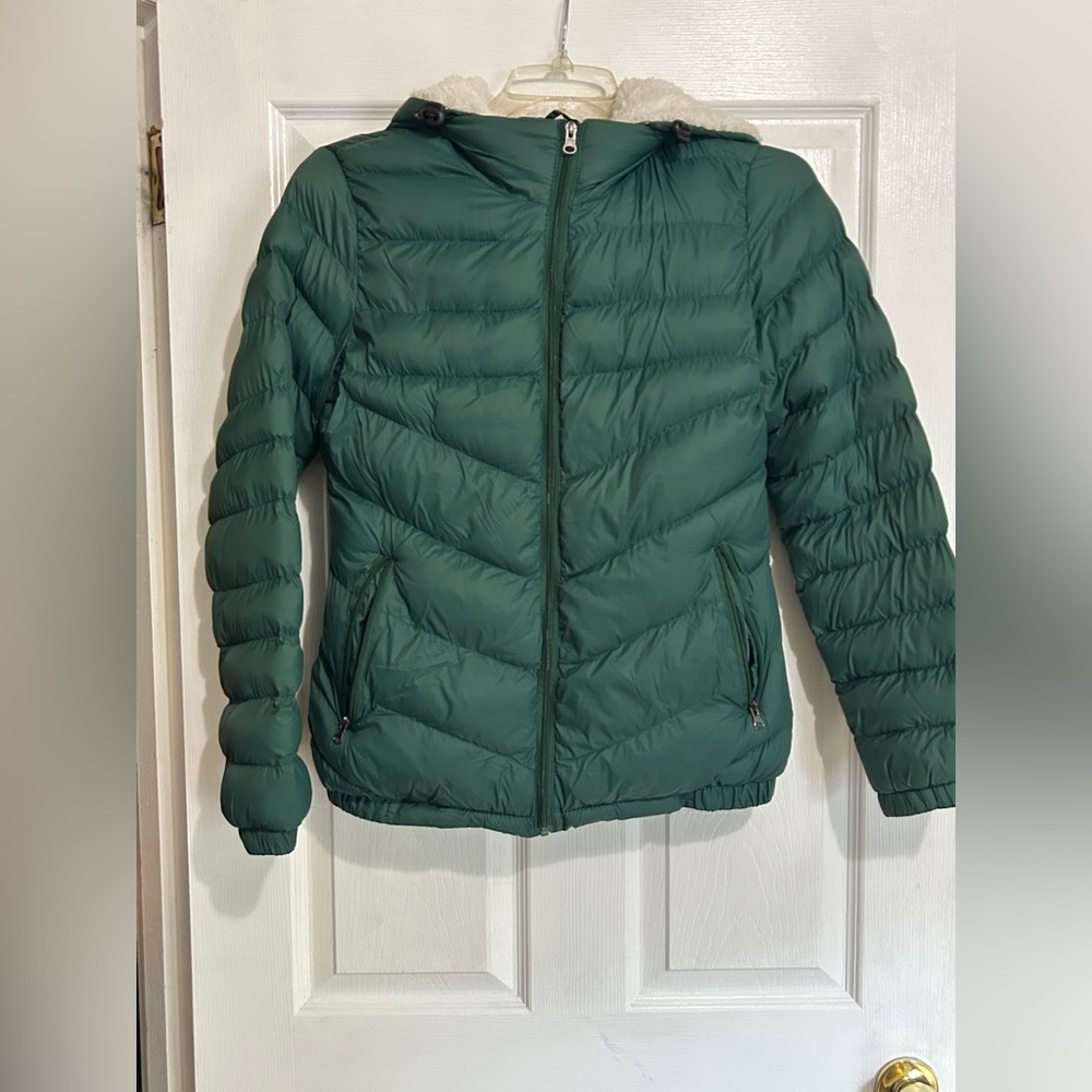 Forest Green Puffer Jacket
